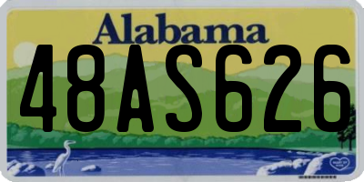 AL license plate 48AS626