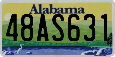 AL license plate 48AS631