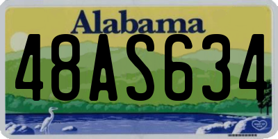 AL license plate 48AS634