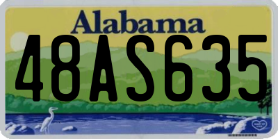 AL license plate 48AS635