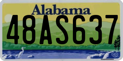 AL license plate 48AS637