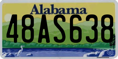 AL license plate 48AS638