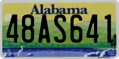 AL license plate 48AS641