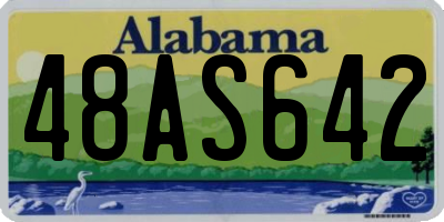 AL license plate 48AS642