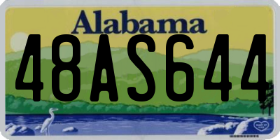 AL license plate 48AS644