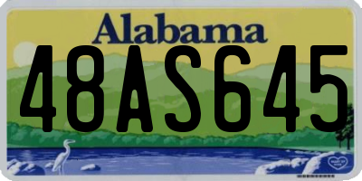 AL license plate 48AS645