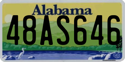 AL license plate 48AS646