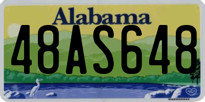 AL license plate 48AS648