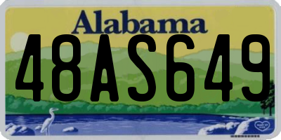 AL license plate 48AS649