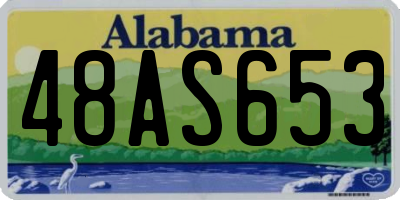 AL license plate 48AS653