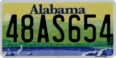 AL license plate 48AS654