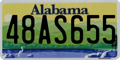 AL license plate 48AS655