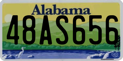 AL license plate 48AS656