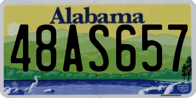 AL license plate 48AS657