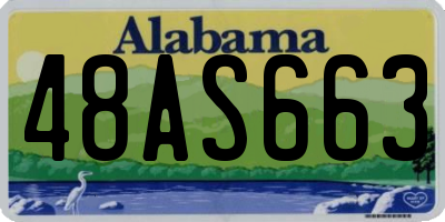 AL license plate 48AS663