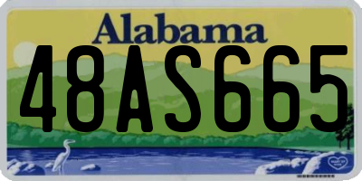 AL license plate 48AS665