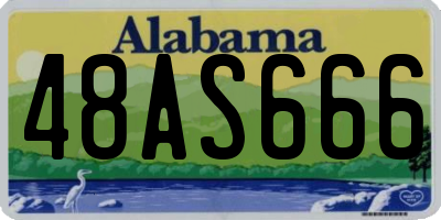AL license plate 48AS666