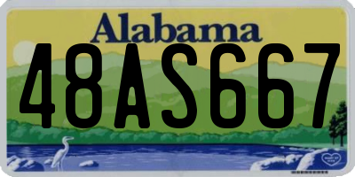 AL license plate 48AS667