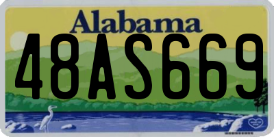 AL license plate 48AS669