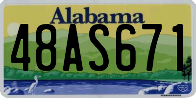 AL license plate 48AS671