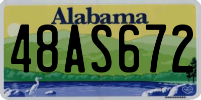 AL license plate 48AS672