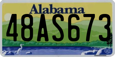 AL license plate 48AS673
