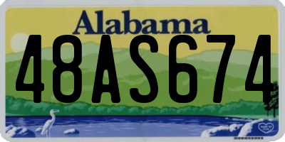 AL license plate 48AS674