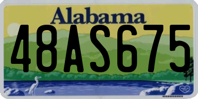 AL license plate 48AS675