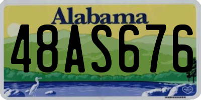 AL license plate 48AS676