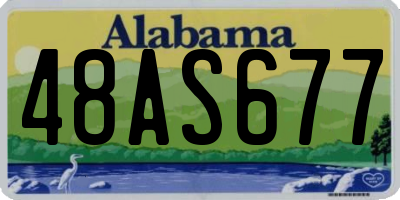 AL license plate 48AS677