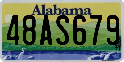 AL license plate 48AS679