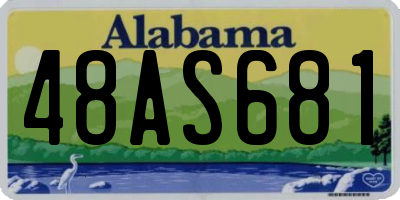 AL license plate 48AS681