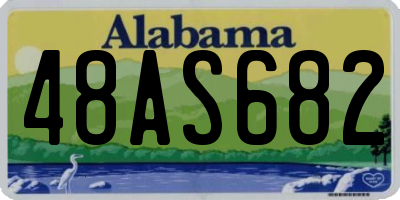 AL license plate 48AS682