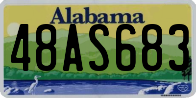 AL license plate 48AS683