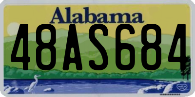 AL license plate 48AS684