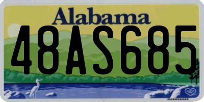 AL license plate 48AS685