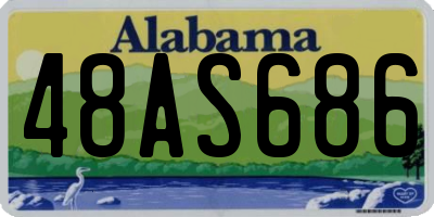 AL license plate 48AS686