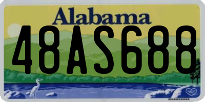 AL license plate 48AS688