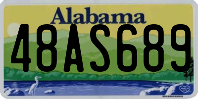 AL license plate 48AS689