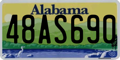 AL license plate 48AS690