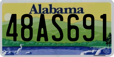 AL license plate 48AS691
