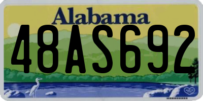 AL license plate 48AS692