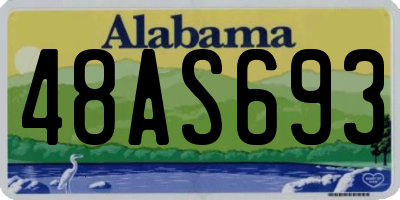 AL license plate 48AS693