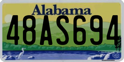 AL license plate 48AS694