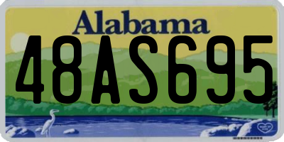 AL license plate 48AS695
