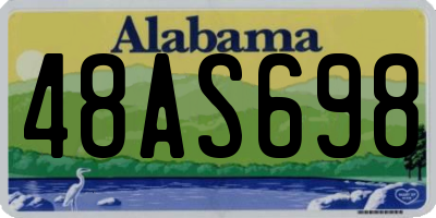 AL license plate 48AS698