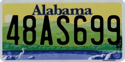 AL license plate 48AS699