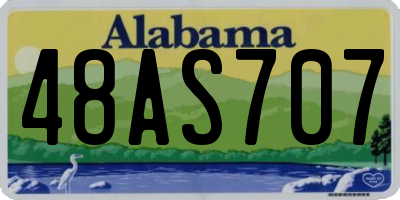 AL license plate 48AS707