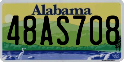 AL license plate 48AS708