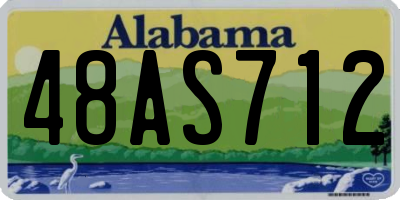 AL license plate 48AS712
